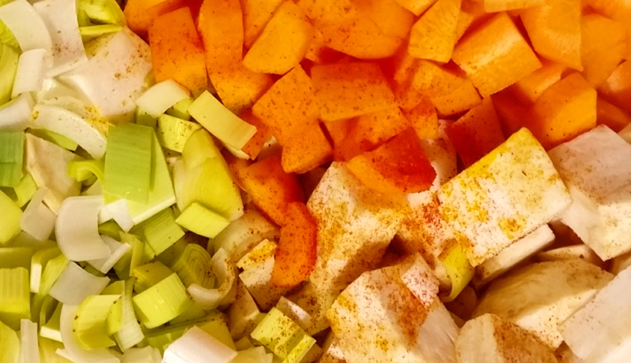 Sedano rapa, porro e carota